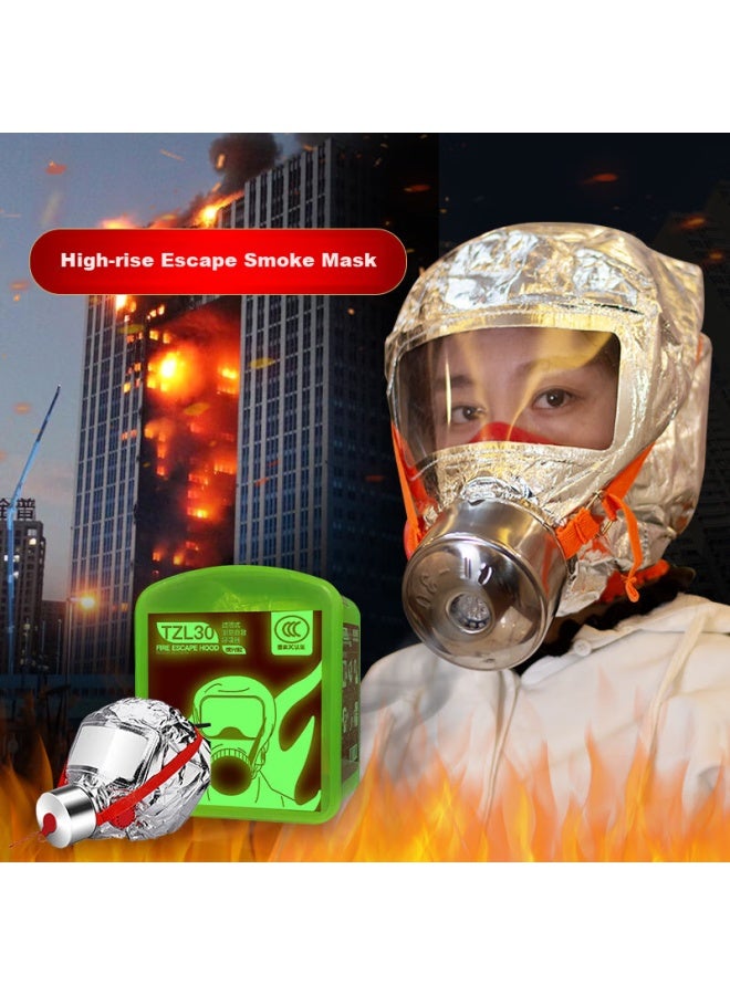 Zhengan Fire Mask Protection Mask For Home Use, Gas-proof High-rise Escape Self-rescue Respirator, Nationally Certified By Fire Department - Image 1