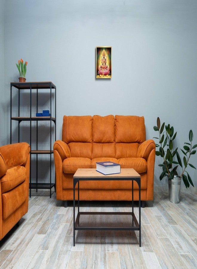 ANAADI لوحة صور أنادي ما لاكشمي جي مع إطار لتزيين المنزل والمكتب (12 × 12 بوصة) (التصميم 2) - Image 1