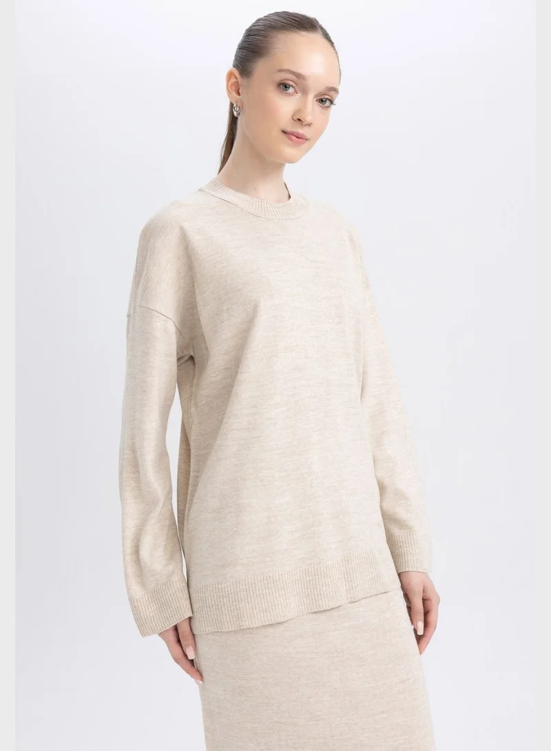 ديفاكتو تيشيرت بفتحة رقبة دائرية