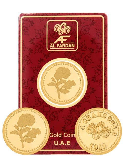 Gold Coin 24K (999.9) 4 Gram Flower – Made in UAE