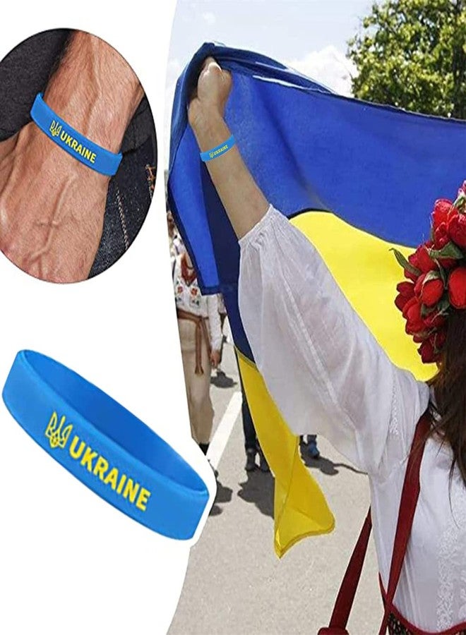 SFNTION Ukraine Silicone Wristbands, Blue/Yellow, Ukrainian National Flags Pattern, Unisex Adults - Image 5