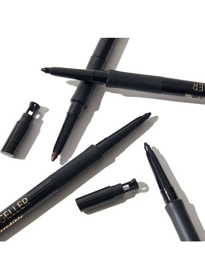 LAURA GELLER NEW YORK - INKcredible Gel Eyeliner - Blackbird - Waterproof Smudge-proof Eyeliner Pencil - Built in Sharpener - Image 1