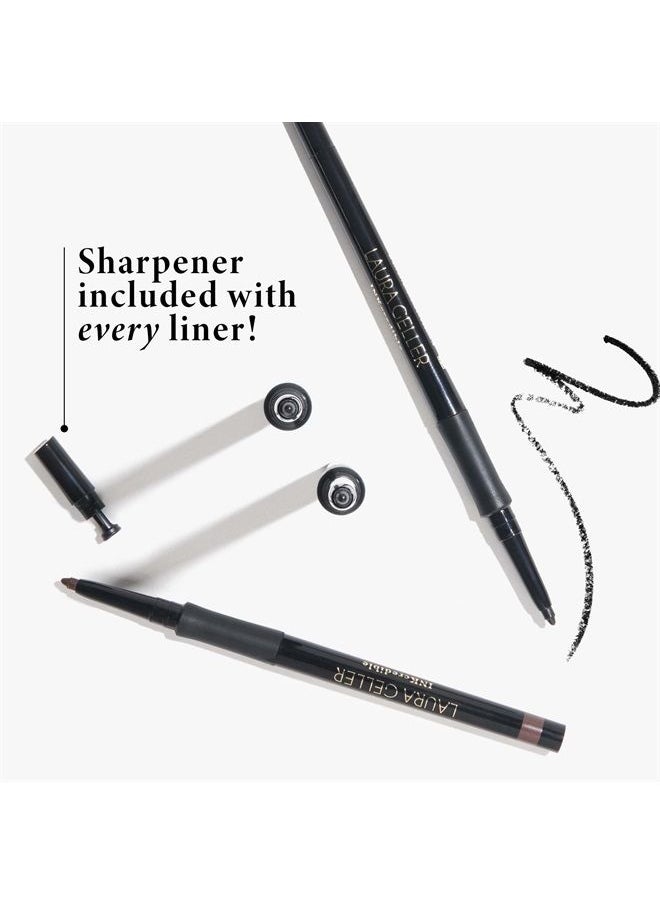 LAURA GELLER NEW YORK INKcredible Gel Eyeliner - Blackbird - Waterproof Smudge-proof Eyeliner Pencil - Built in Sharpener  - Image 4