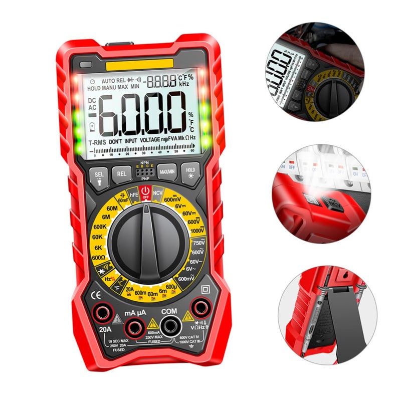 أوبيريتاكس قلم رقمي متعدد القياسات مع إضاءة خلفية وضوء كاشف وإنذار جهد غير تلامسي - Image 5