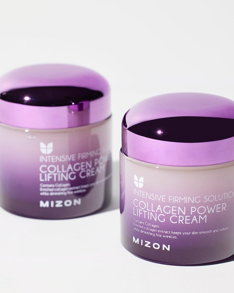 MIZON Collagen Power Lifting Cream Face Moisturizer with Marine Collagen Adenosine Hyaluronic Acid Green Calming Complex Lifting and Tightening (2.53 fl. oz.) - Image 2