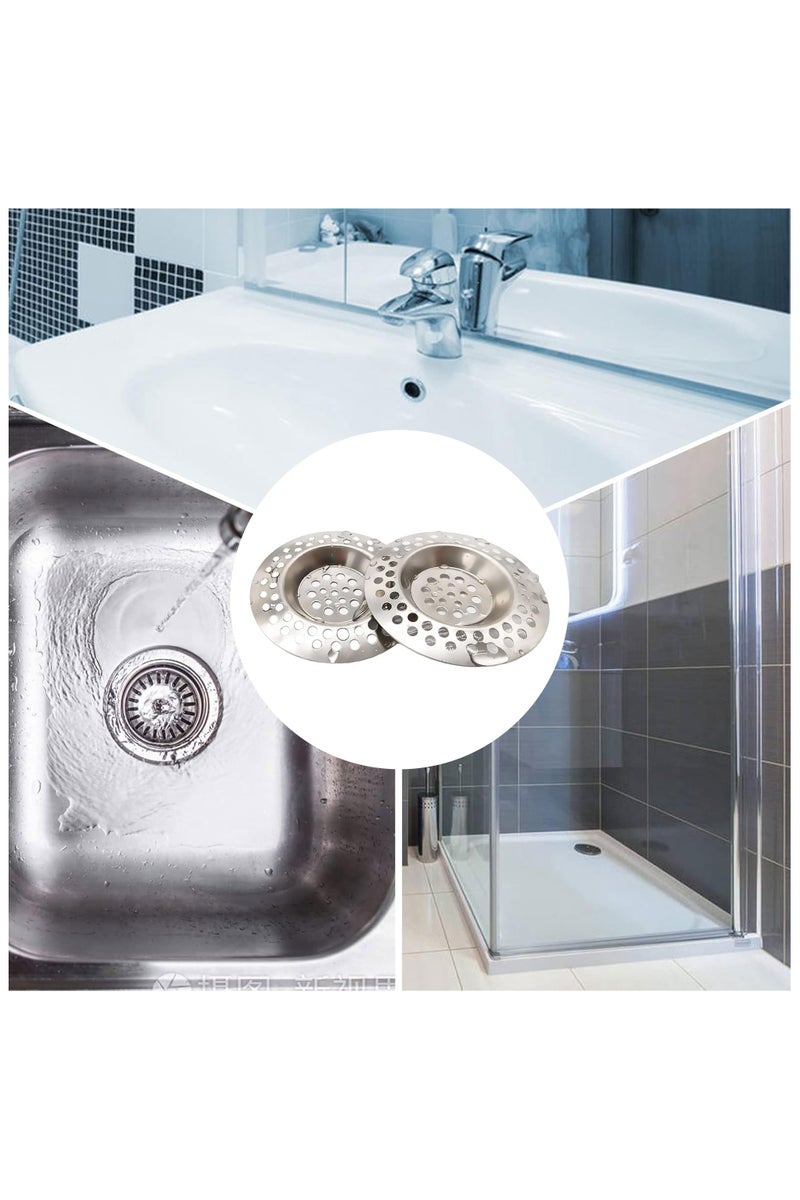 درافل سدادة مصفاة حوض المطبخ المصنوعة من الفولاذ المقاوم للصدأ من Duravel، واقي تصريف مصفاة قياسي للحمام/المطبخ، ومصيدة شعر لحوض الاستحمام - Image 3