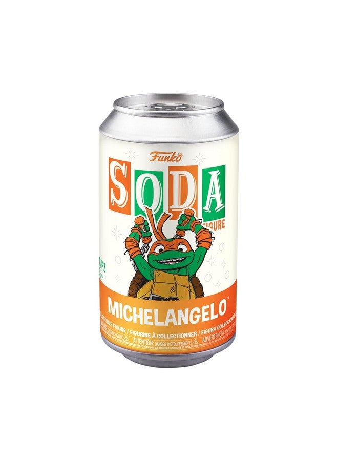 Funko Vinyl SODA: Teenage Mutant Ninja Turtles (TMNT) - Michelangelo - 1/6 Odds for Rare Chase Variant - Collectable Vinyl Figure - Gift Idea - Official Merchandise - Image 2
