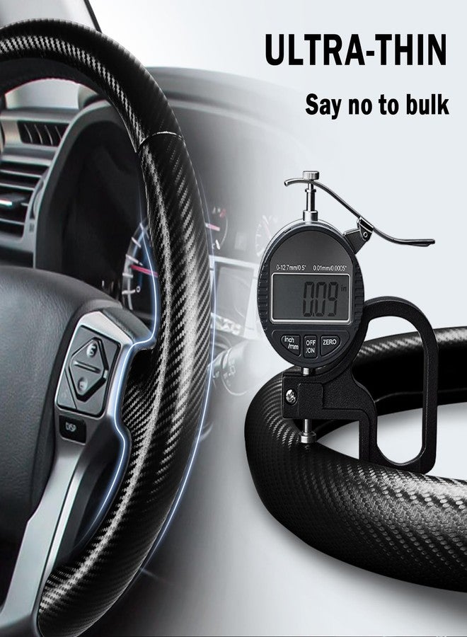 Aotoyou Fit for Toyota Steering Wheel Cover, Steering Wheel Cover for Tacoma(2012-2023) 4Runner(2010-2024) Tundra(2014-2021) Sequoia(2014-2022) Accessories (Matte Black) - Image 4