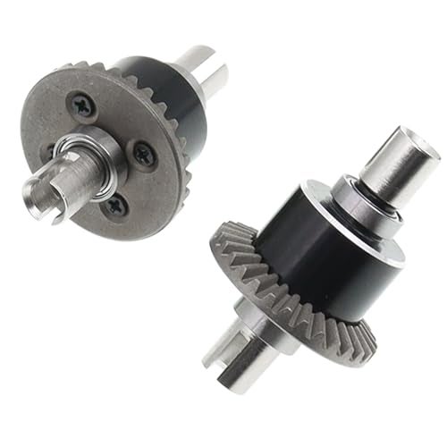 Treehobby 2PCS Metal Front and Rear Differential Gear Diff Gear Set Compatible with WLtoys 1/14 144010 144001 144002 1/12 124016 124017 124018 124019 RC Car Upgrade Parts - Image 3