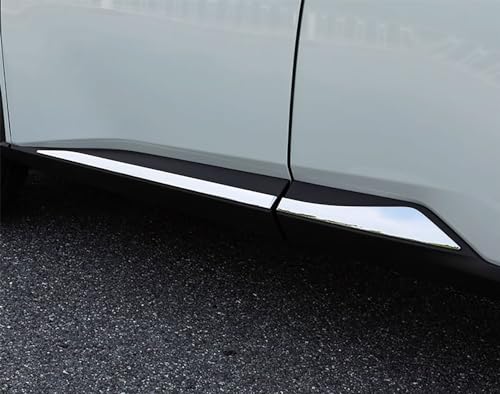 TERDARAY Body Side Trims Compatible with Nissan Rogue 2021 2022 2023 2024 2025 2026 Body Side Door Molding Cover Trims Exterior Car Accessories Stainless Steel 4PCS Silver - Image 3