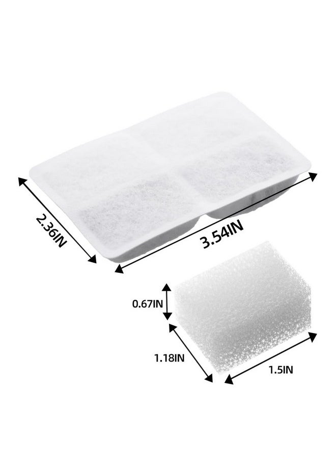 furrybaby Carbon Replacement Filters For Cat And Dog Fountain, Premium Pet Water Fountain Dispenser Filters (6 Packs For Pure White)  - Image 3