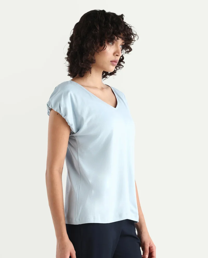 Rareism Women's Knit Top With Extended Sleeves