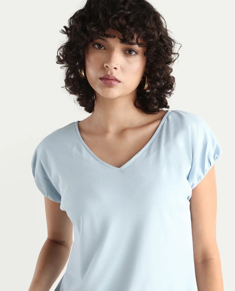 Rareism Women's Knit Top With Extended Sleeves