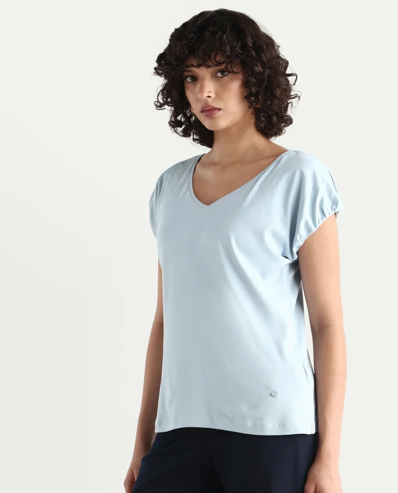 Rareism Women's Knit Top With Extended Sleeves