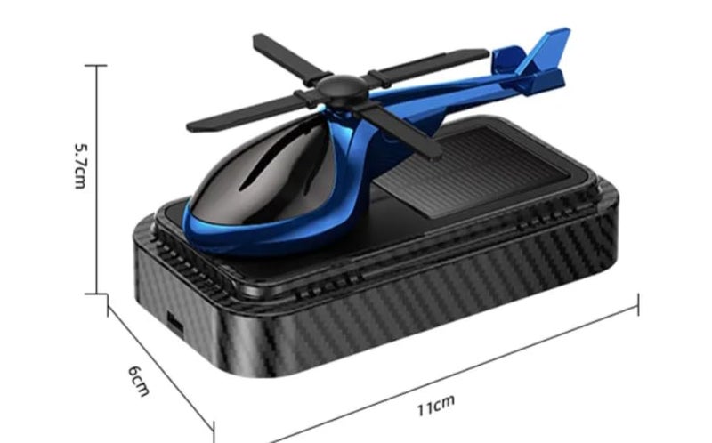 YOURKARTS.COM Solar Helicopter Shape Car Perfume (Green) – Propeller Powered Dashboard Diffuser with Aromatherapy Plant-Based Scent car accessories 2025 - Image 5