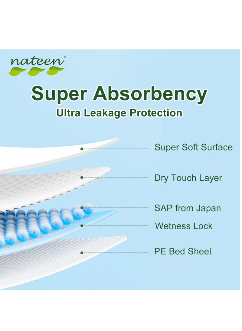 nateen Premium Care Baby Diapers,Size 5 (12-25kg),X-Large,112 Count Diapers,Super Absorbent,Double Lock Leak Barriers Baby Diapers. - Image 3