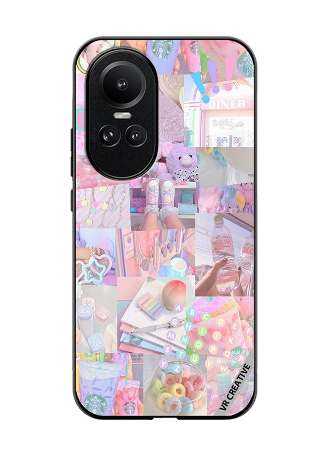 VR CREATIVE Protective Case Cover For Oppo Reno 10 Pro Cute Collage Design Multicolour - Image 1