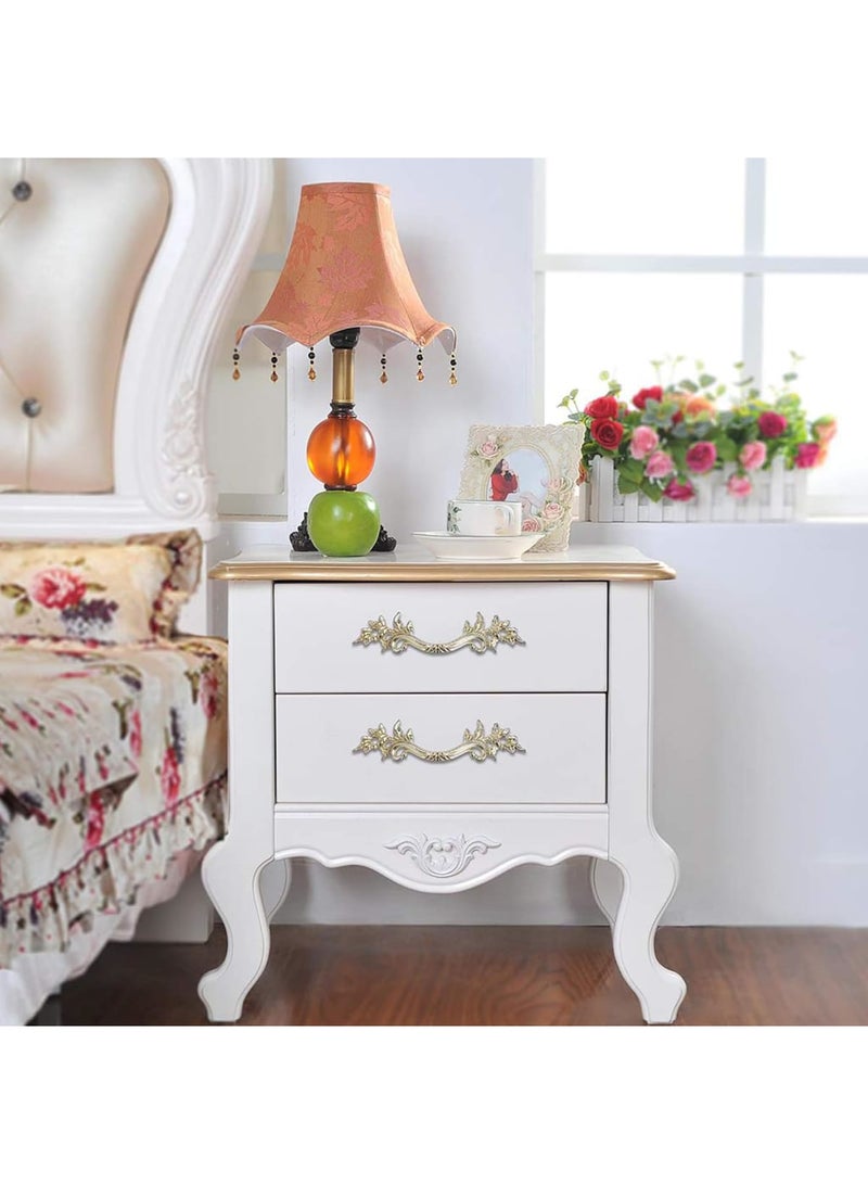 SYOSI European Style Cabinet Pulls, 2.5" Hole Center Vanity Vintage Drawer Pulls, Decorative Dresser Pulls, Zinc Alloy Antique Furniture Handles for Cupboard, Dresser, Drawer(Rose Gold) - Image 3