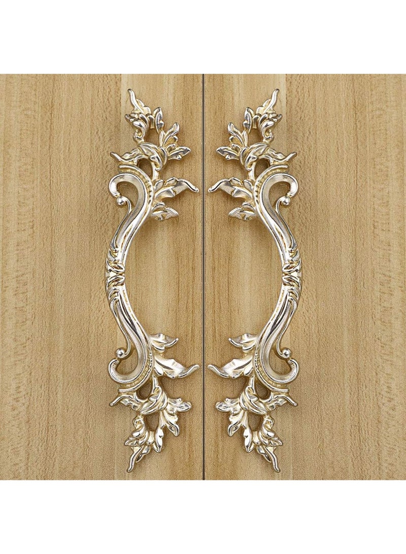SYOSI European Style Cabinet Pulls, 2.5" Hole Center Vanity Vintage Drawer Pulls, Decorative Dresser Pulls, Zinc Alloy Antique Furniture Handles for Cupboard, Dresser, Drawer(Rose Gold) - Image 2