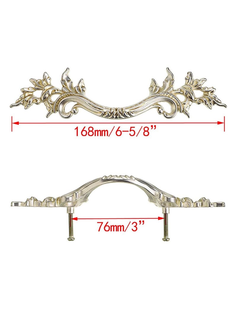 SYOSI European Style Cabinet Pulls, 2.5" Hole Center Vanity Vintage Drawer Pulls, Decorative Dresser Pulls, Zinc Alloy Antique Furniture Handles for Cupboard, Dresser, Drawer(Rose Gold) - Image 4
