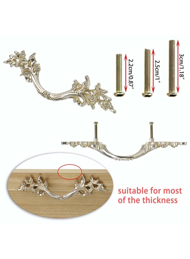 SYOSI European Style Cabinet Pulls, 2.5" Hole Center Vanity Vintage Drawer Pulls, Decorative Dresser Pulls, Zinc Alloy Antique Furniture Handles for Cupboard, Dresser, Drawer(Rose Gold) - Image 5