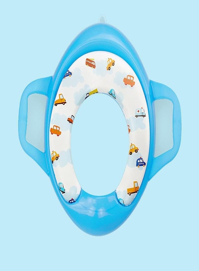 Toyfinity Cushioned Potty Trainer Seat with Support Handles | Baby Potty seat fits on Standard Pot (Colour & Print May Vary) - Image 3