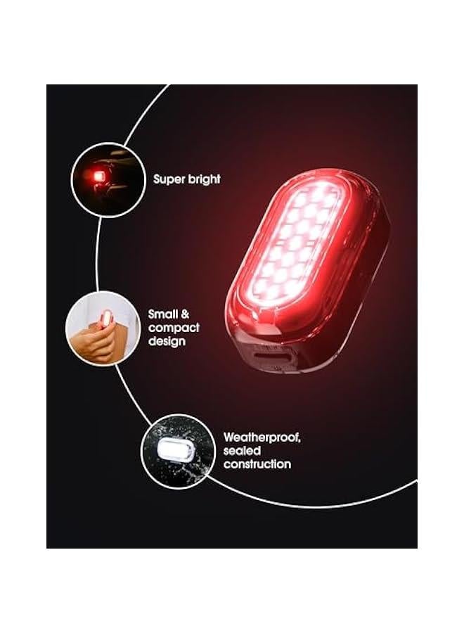 Arabest Firefly Mini Smart Bike Light System,Sync Turn Signal & Brake Lights, Rechargeable LED Front & Rear Lights with Custom Brightness, Flash Patterns, Bicycle Accessories for Night Riding - Image 3