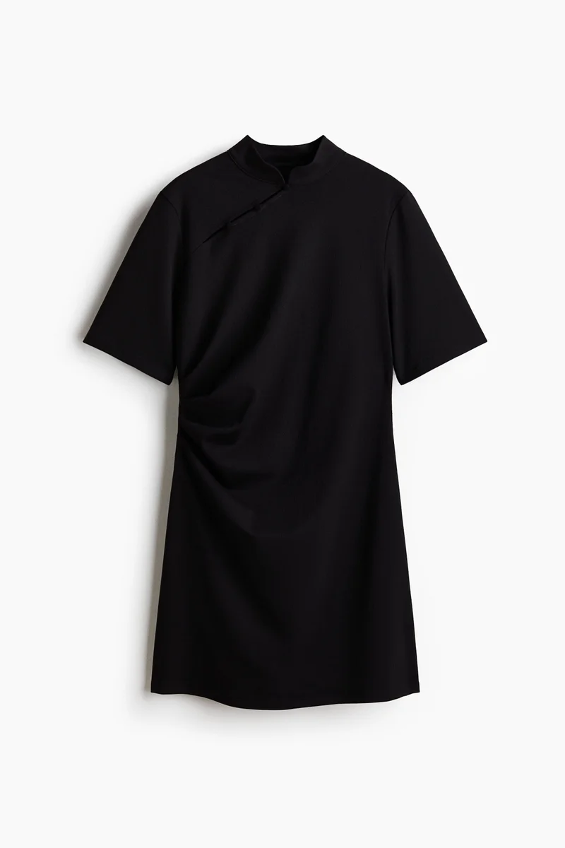 H&M  Draped button-detail dress for Women | Best Price UAE