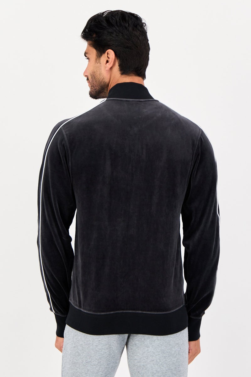 Nike جاكيت رياضي للرجال بأكمام طويلة مناسب للخارج، أسود - Image 3