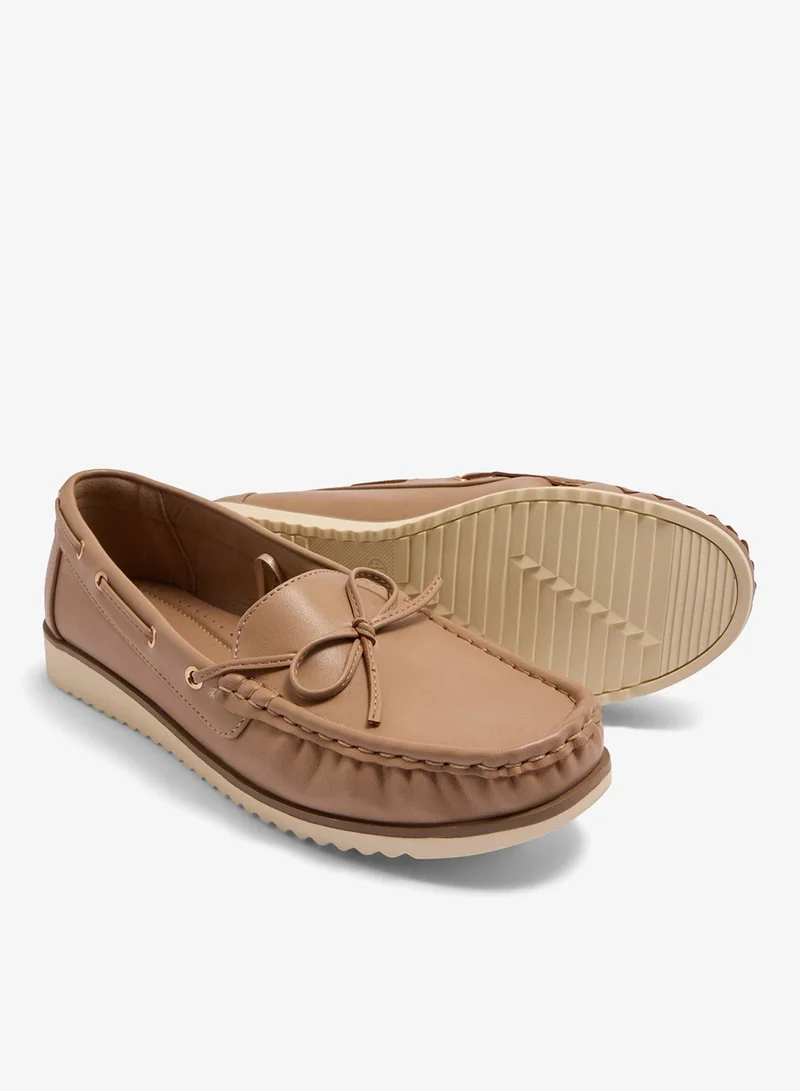 ماتلان Soleflex Beige Boat Loafers