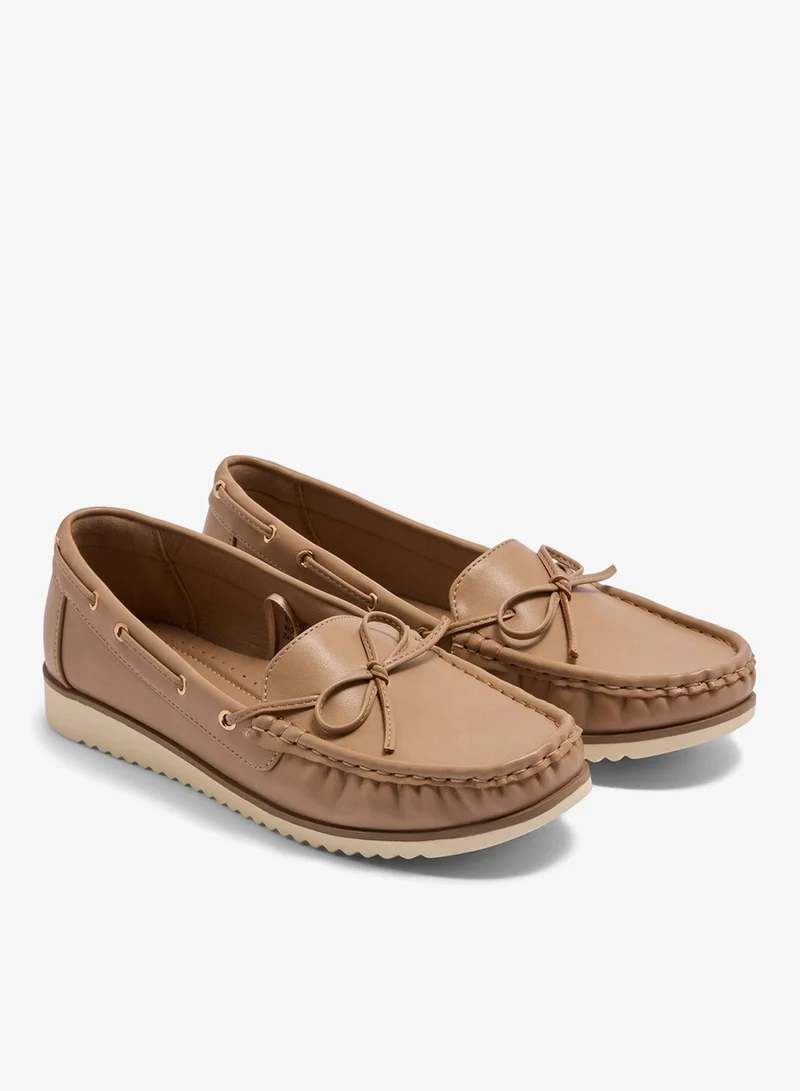 ماتلان Soleflex Beige Boat Loafers