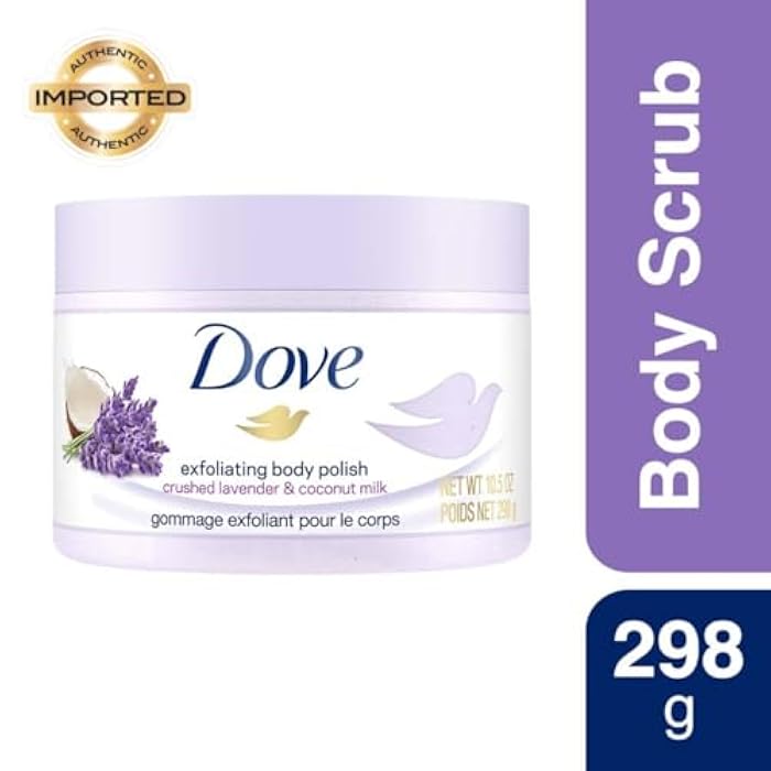 Dove Exfoliating Body Polish Crushed Lavender & Coconut Milk, 10.5 oz - Image 2
