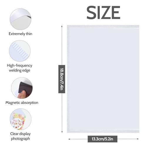 vivinin Picture Frame, 12 Pack 5x7 Magnetic, White Border, Reusable, Waterproof, Perfect Display Frame - Image 2