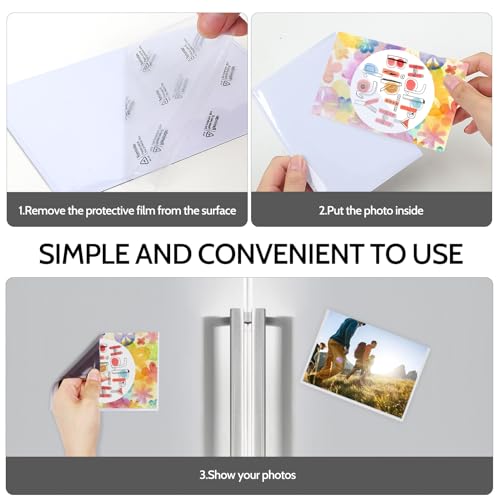 vivinin Picture Frame, 12 Pack 5x7 Magnetic, White Border, Reusable, Waterproof, Perfect Display Frame - Image 3