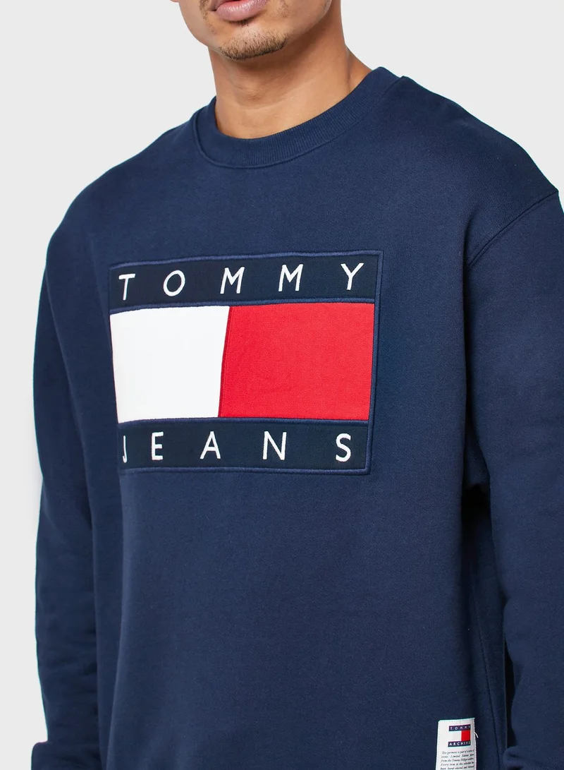 TOMMY JEANS Logo Flag Sweatshirt