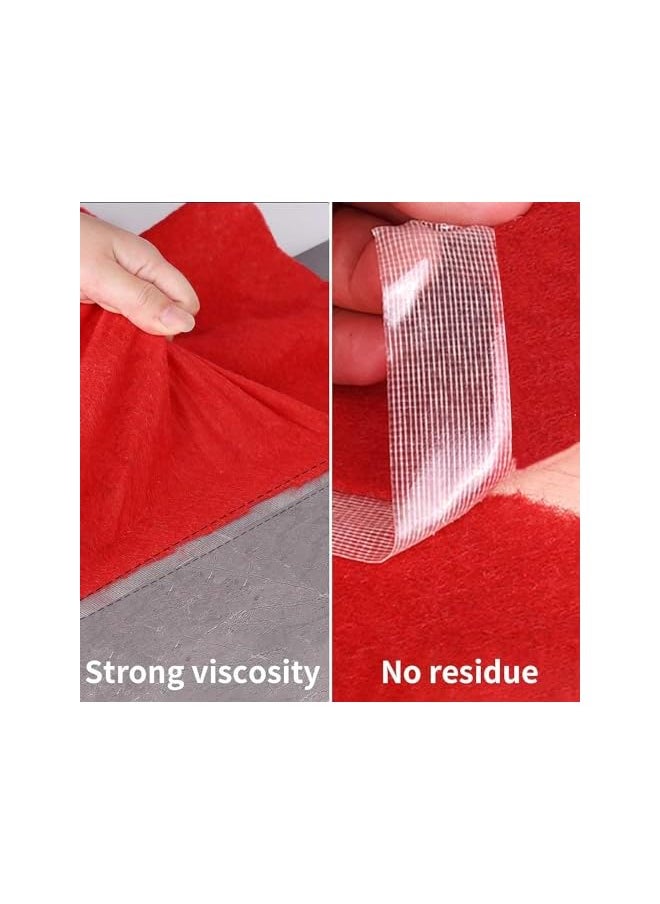 PROMASS promass Double Sided Fabric Tape Heavy Duty,Double Stick Carpet Tape,Fabric Tape Multifunctional Double Sided 0.8inch/2inchx33FT10m High Stickness Strong 2 Sided Tape 2 Rolls  - Image 3