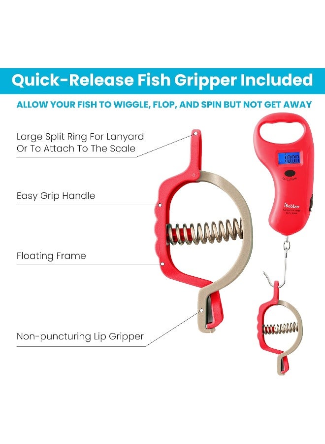 ReelSonar iBobber Waterproof Floating Digital Fishing Scale with Fish Gripper - Image 4