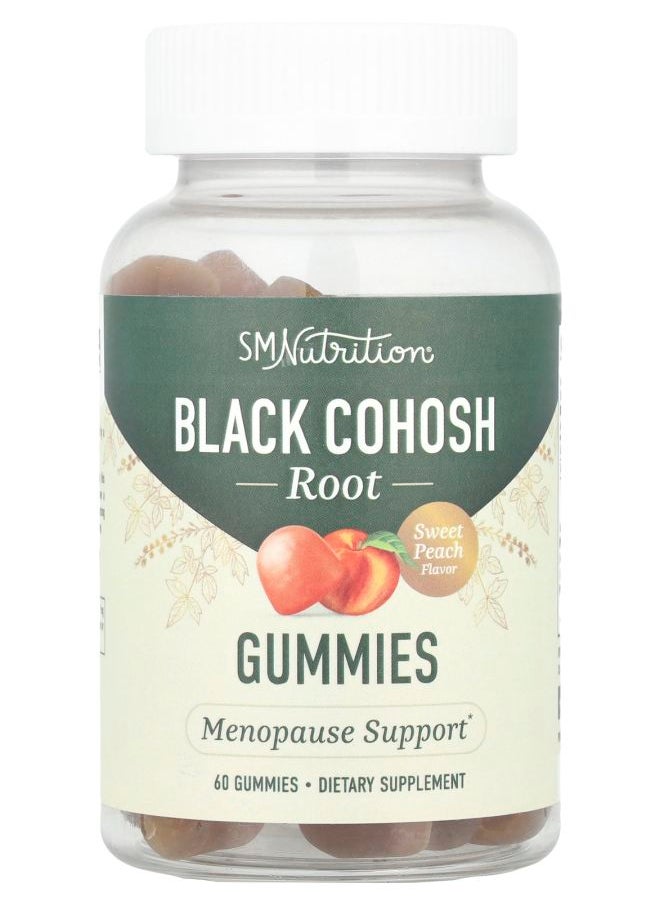 SMNutrition Black Cohosh Root Gummies Sweet Peach  60 Gummies 
