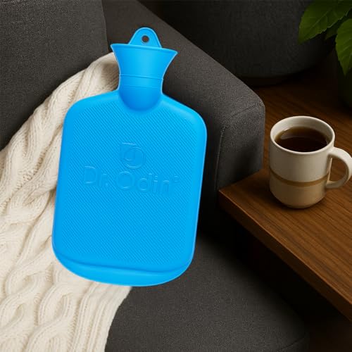 Dr.Odin Dr. Odin 2 Litre Hot Water Bag, Non Electric Leakproof Hot Water Bottle for Pain Relief, Reusable Heating Pad (Light Blue) - Image 5