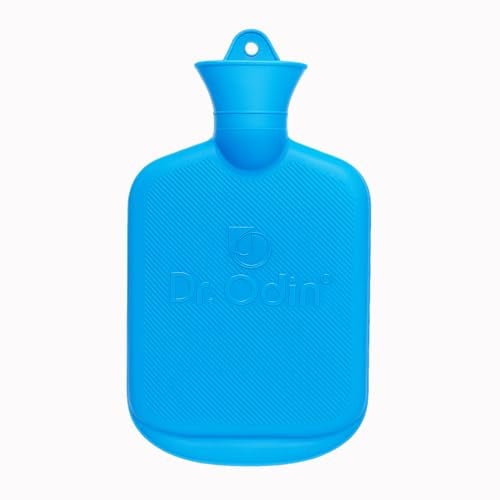 Dr.Odin Dr. Odin 2 Litre Hot Water Bag, Non Electric Leakproof Hot Water Bottle for Pain Relief, Reusable Heating Pad (Light Blue) - Image 1