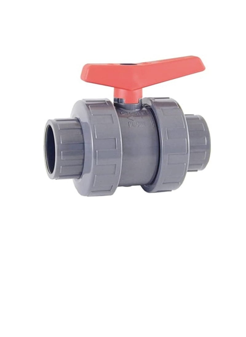 Cepex PVC Heavy Duty Water Supply Pipe Fittings for Swimming Pool, Agriculture, Irrigation & Commercial Plumbing Use (75 MM, Union Ball Valve)  - Image 1