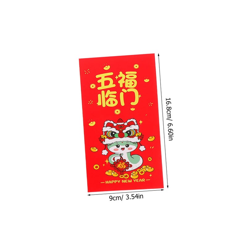 Traditional Chinese Red Envelopes Lucky Money Packets 24pcs Set For Lunar New Year Blessings - Image 3