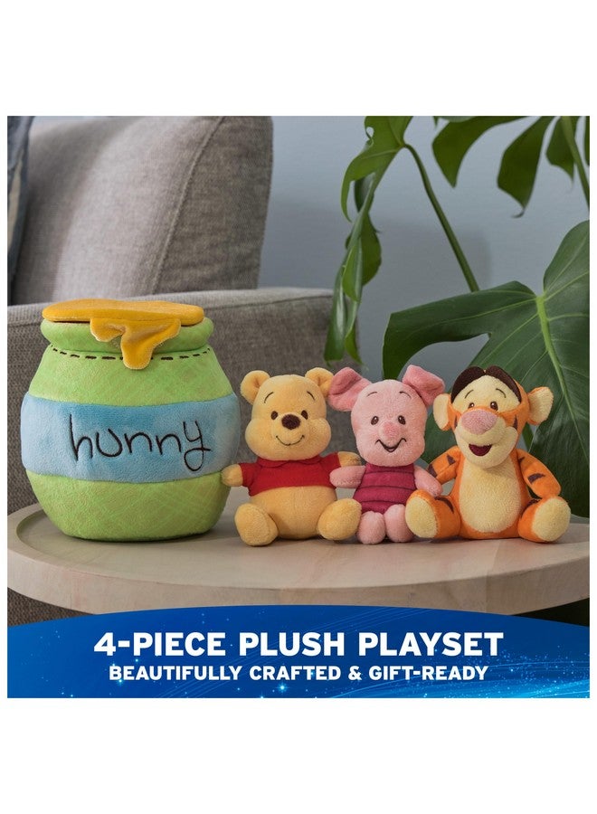 GUND Disney Official Winnie The Pooh Plush Playset with Pooh, Tigger, and Piglet, Sensory Toy Stuffed Animals for Ages 0 and Up, Green, 8” - Image 2