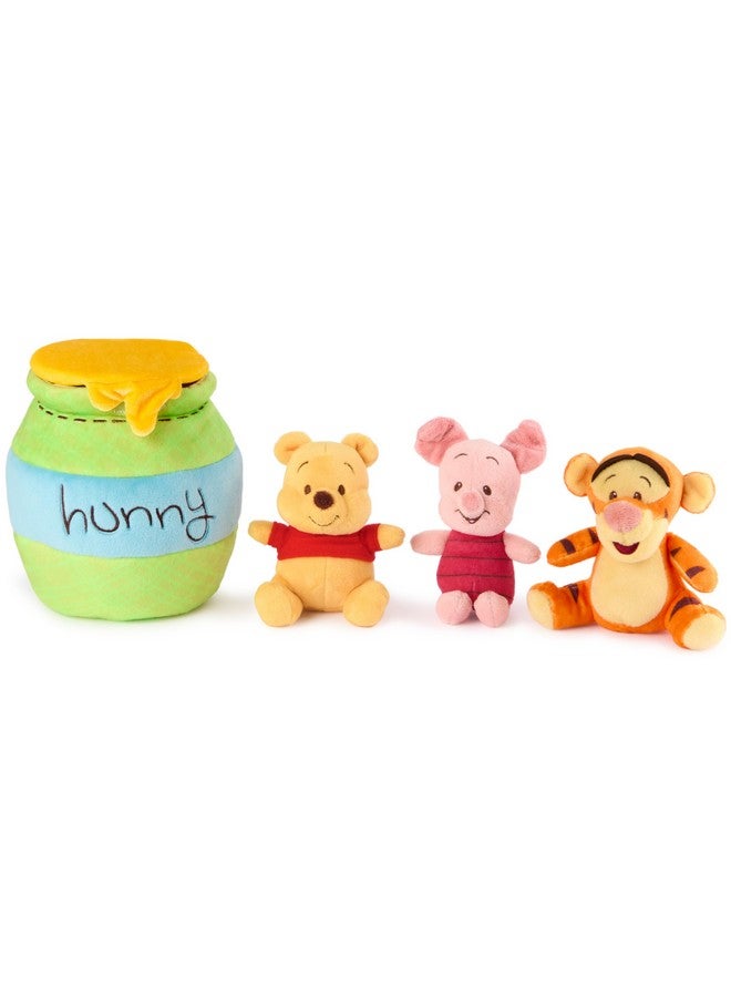 GUND Disney Official Winnie The Pooh Plush Playset with Pooh, Tigger, and Piglet, Sensory Toy Stuffed Animals for Ages 0 and Up, Green, 8” - Image 1