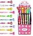 TINYMILLS 24 Pcs Cupcakes Happy Birthday Pencils Multi Point Stackable Pencil with Eraser for Party Favors Goodie Bag Stuffers - Image 3