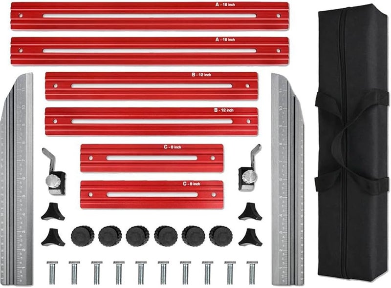 Aluminum Alloy Stair Tread Template Tool Set Measuring Jig Layout Scribe Tool - Image 2
