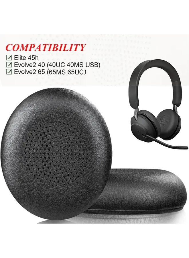 Navy Blue Replacement Ear Pads For Jabra Evolve2 65 40 Elite 45h Headset 1 Pair - Image 2
