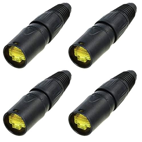 Neutrik (4-Pack) Genuine Neutrik NE8MX-B-1 Ethercon Cable Connector Black Chromium Housing - Image 5