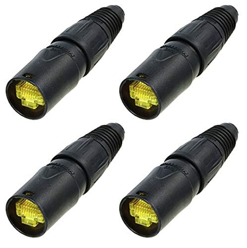 Neutrik (4-Pack) Genuine Neutrik NE8MX-B-1 Ethercon Cable Connector Black Chromium Housing - Image 2