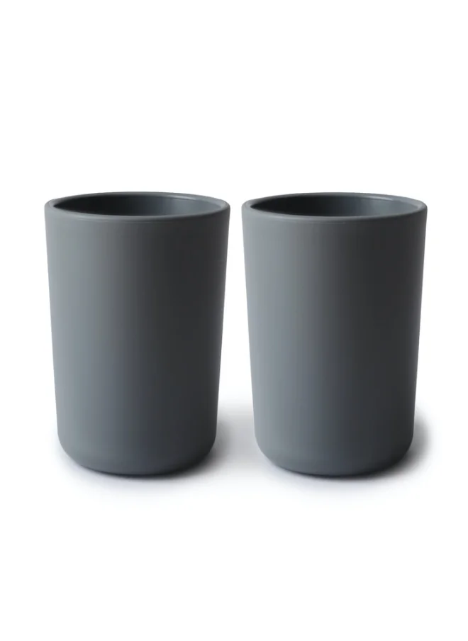 mushie Pack Of 2 Dinnerware Cup - Smoke